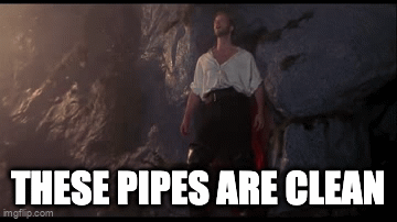 these pipes are clean
