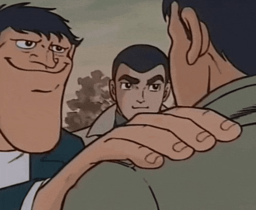 Hand on shoulder meme