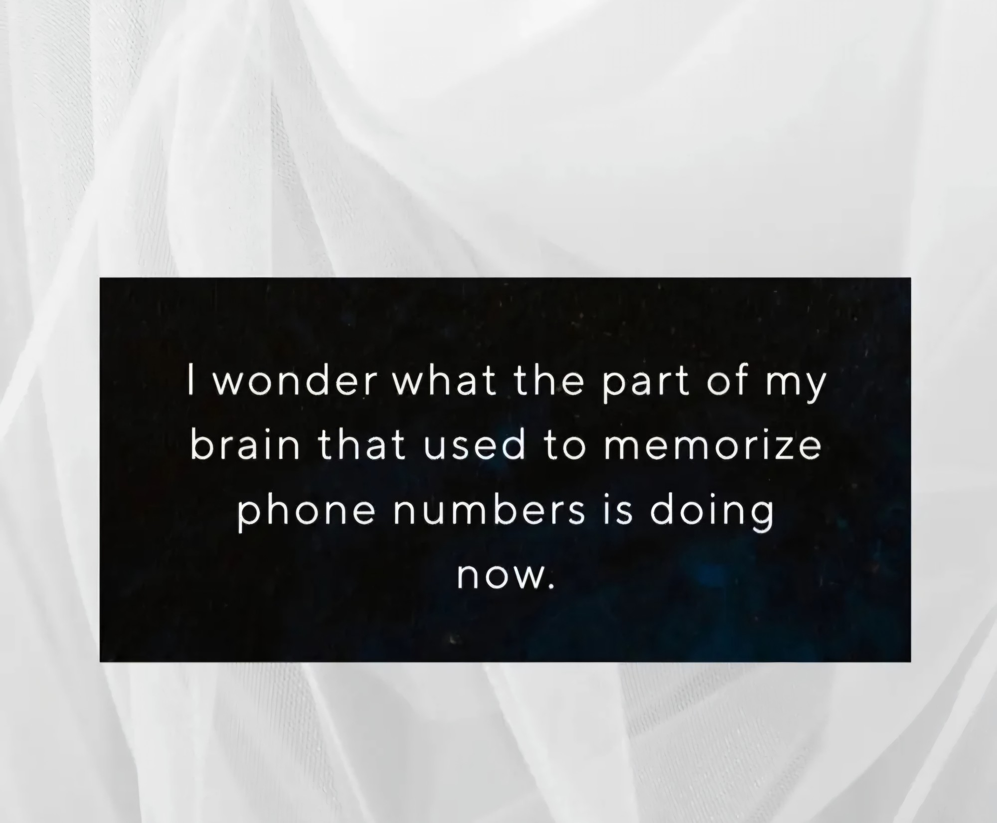 It's a mystery