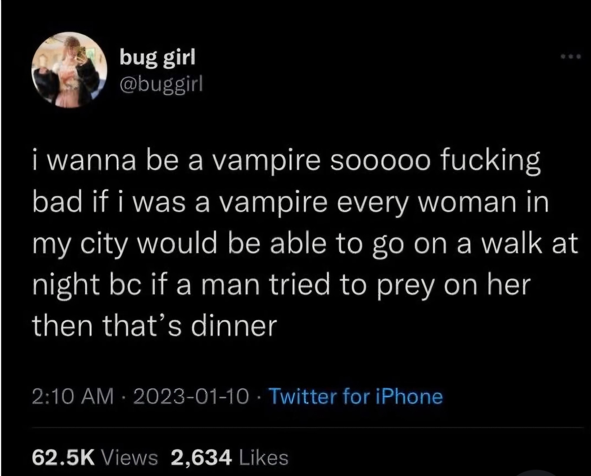 Who here would be this kind of vampire?