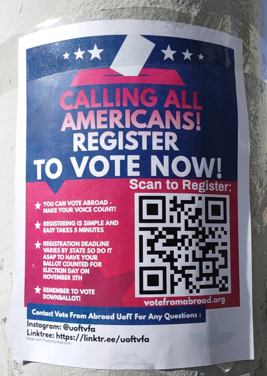 calling all Americans register to vote now