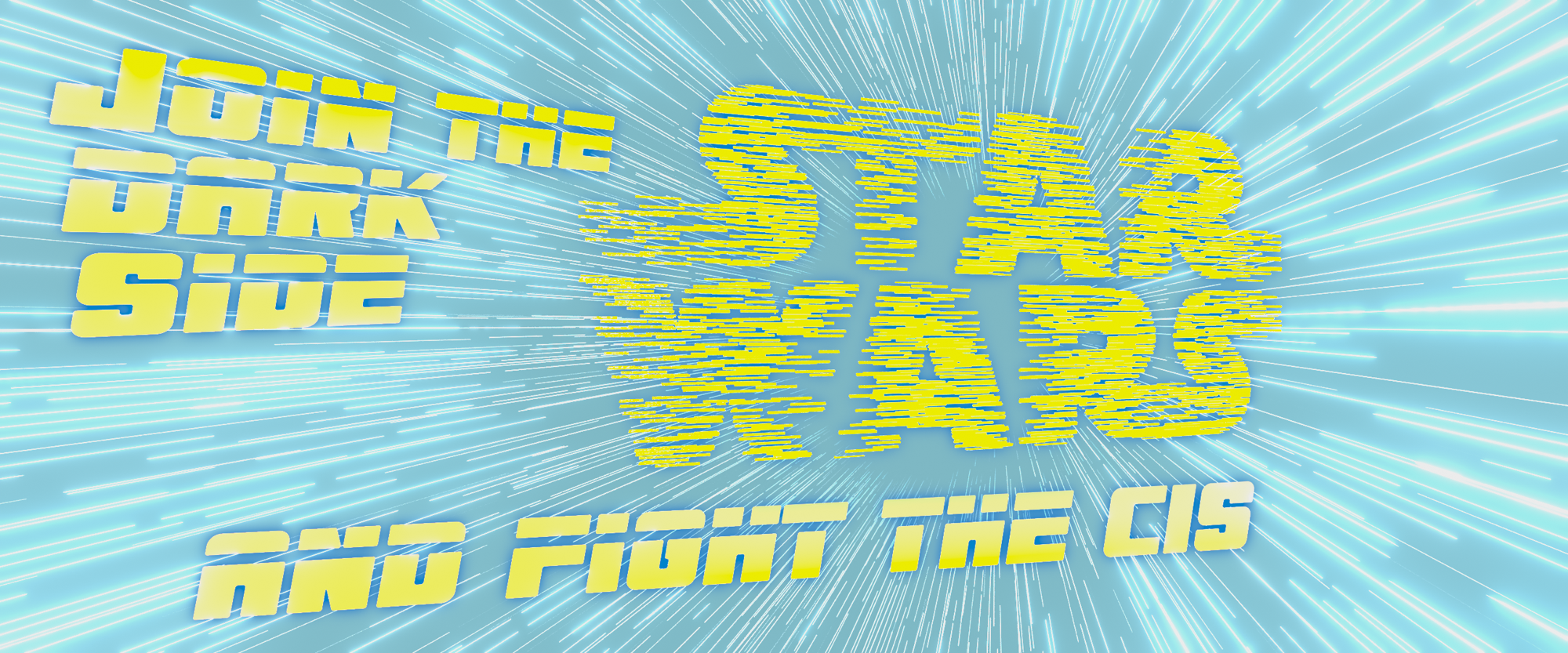 join the dark side. star wars. and fight the cis