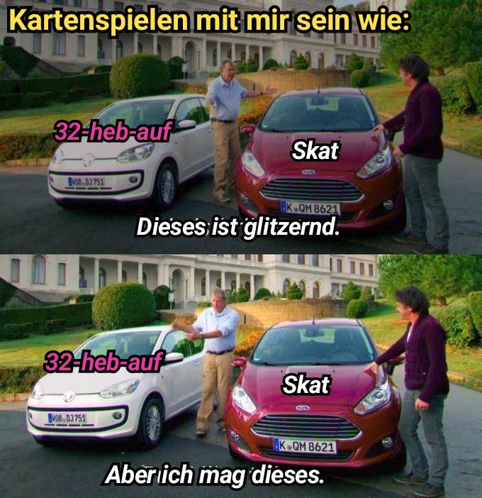 Ich mag das Kartenspiel "32 heb auf"